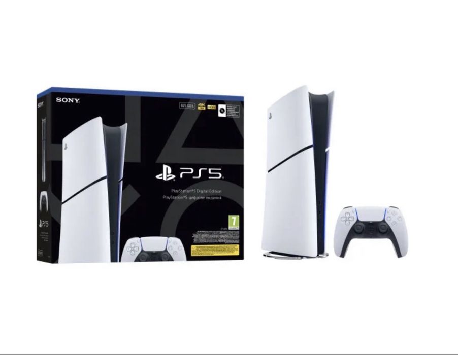 PlayStation 5 slim digital  + гарантія, повний комплект.