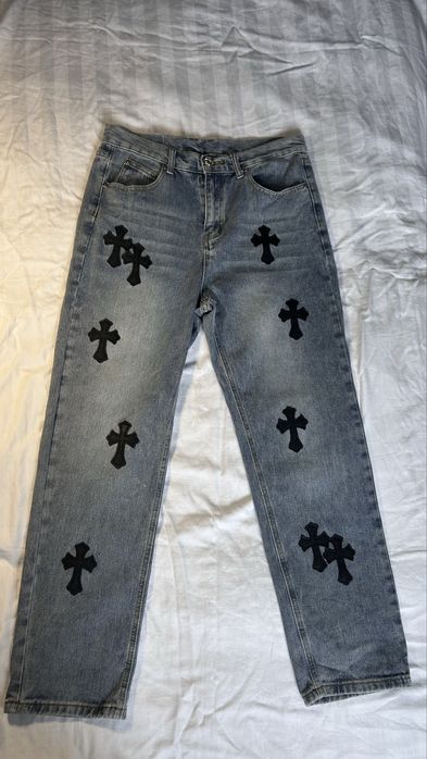 Spodnie męskie szerokie Chrome Hearts