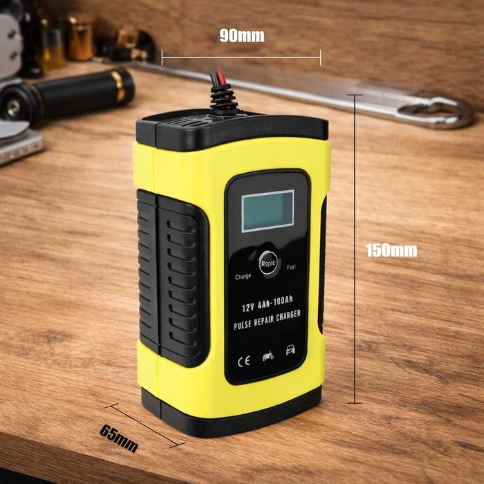 Автоматичний зарядний пристрій 12V 6A зарядка для аккумулятора