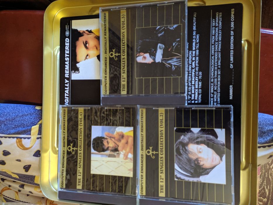 24kt gold cd box Prince, The Beach Boys, Brian Wilson (cedrem).