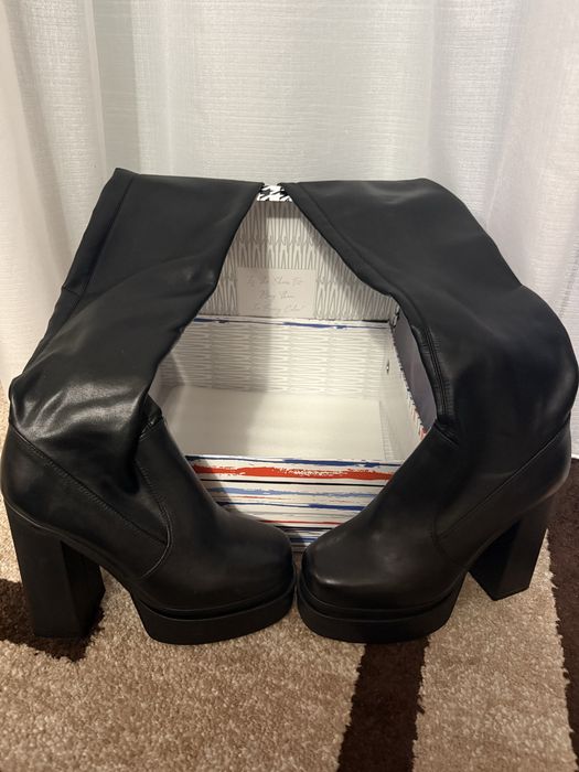 Ботфорты  кожаные