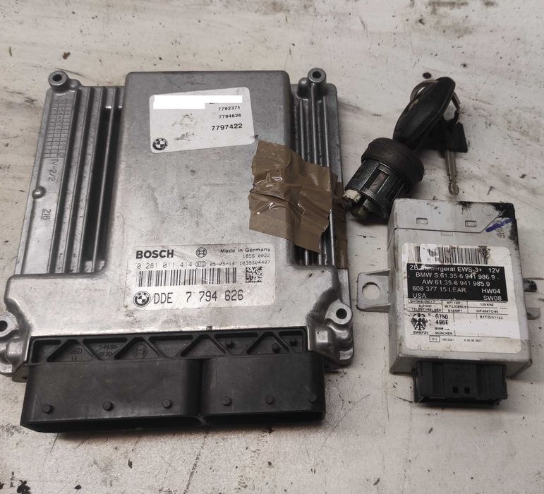 bmw x3 e83 x5 e53 3.0d m57n komputer sterownik silnika zestaw