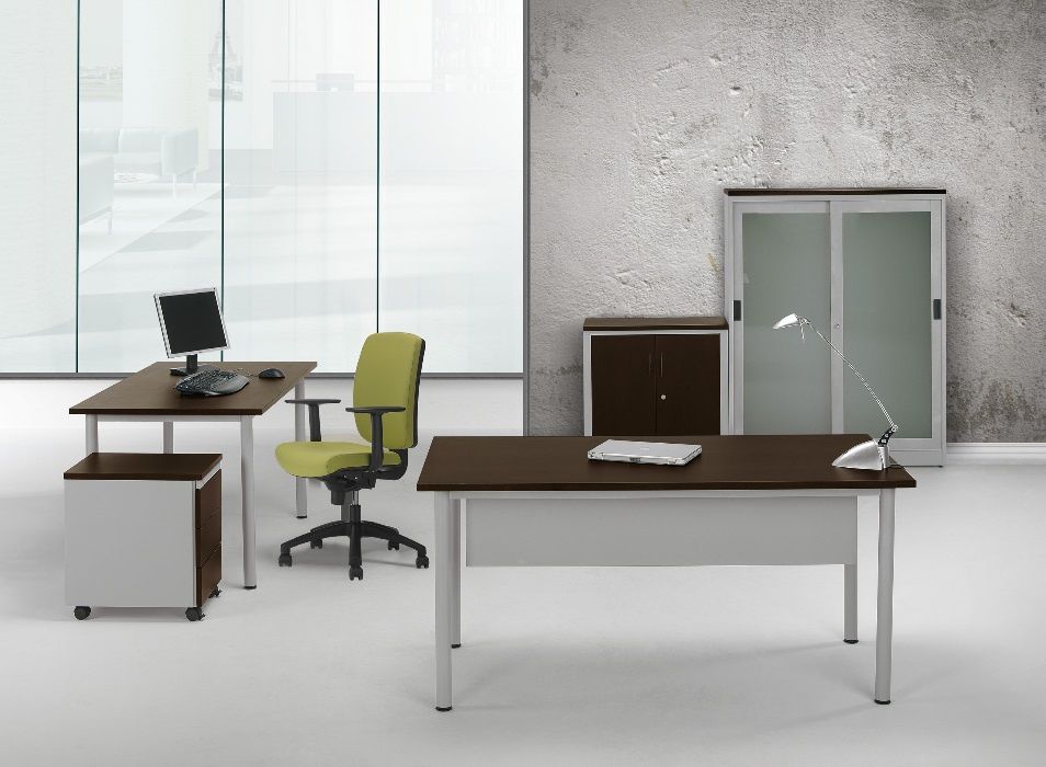 Mesa de formação 1200x700x750mm melamina cinza material novo