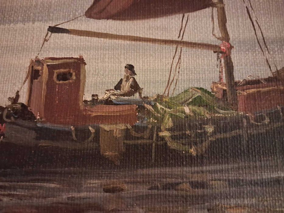 Obraz olejny marnistyka - malarz duński R. Friis