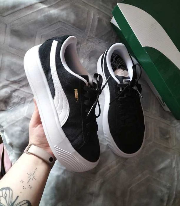 Buty sportowe puma gruba podeszwa Suede Mayu