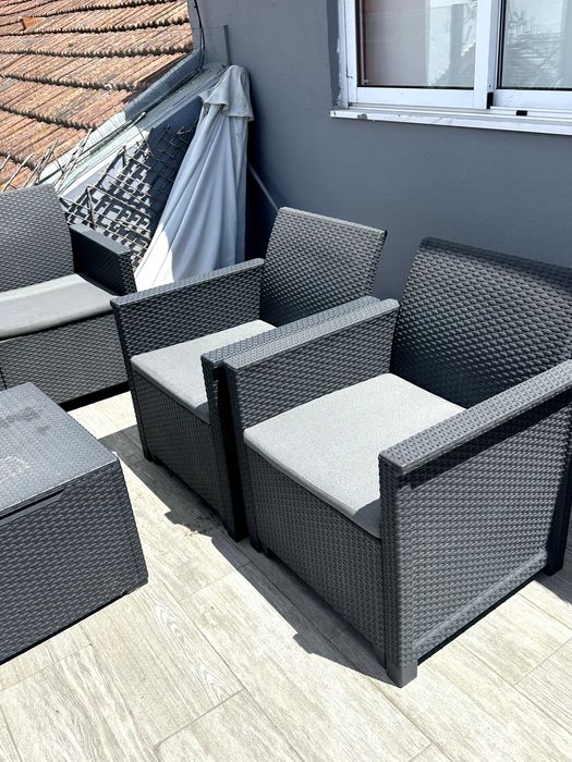 Set exterior com arrumação- leroy merlin