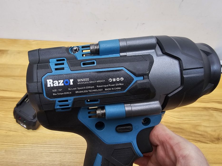 800Nm Мощный Ударный Гайковерт аккумуляторный Razor WN800 Бесщеточный