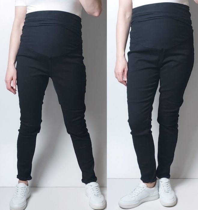 H&M MAMA_jeansy ciążowe Jegginsy_L L72cm