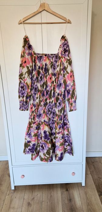 YAS sukienka w kwiaty 100% bawełna, rozm. 38/M