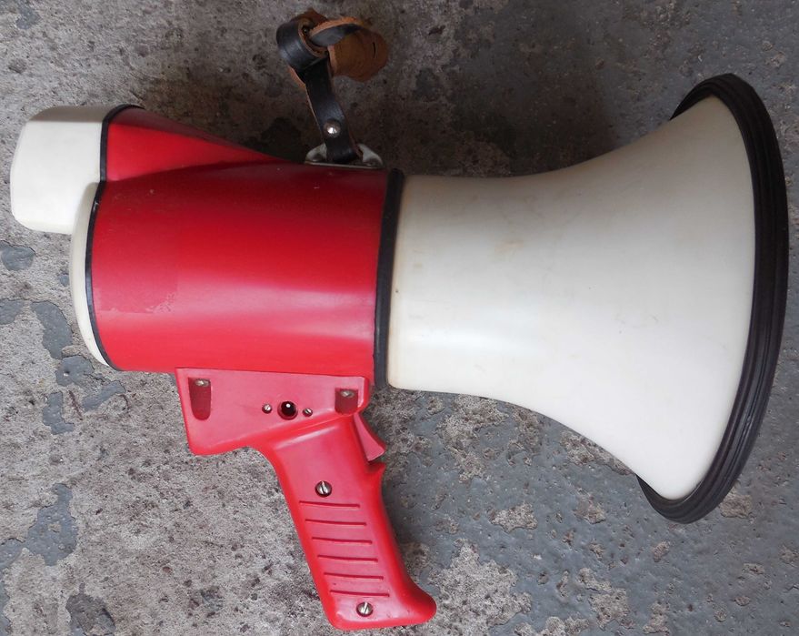 Мегафон электромегафон 5ПЭМ-1 1976г СССР 10÷12V,8xA343,C,R14,Baby,UM2