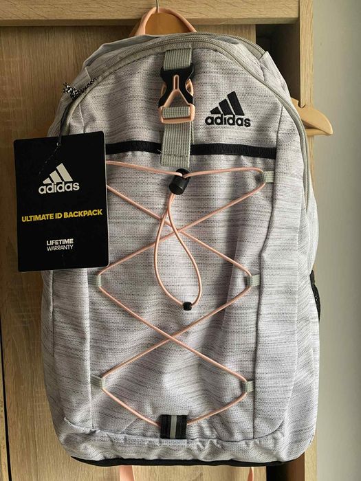 Plecak Adidas Ultimate ID Backpack – szaro-łososiowy