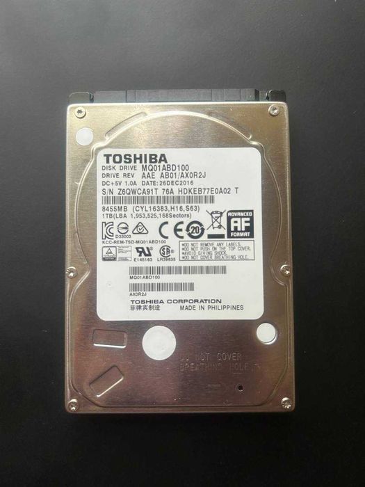 жорсткий диск Toshiba 2.5" HDD MQ01ABD100 | є тести