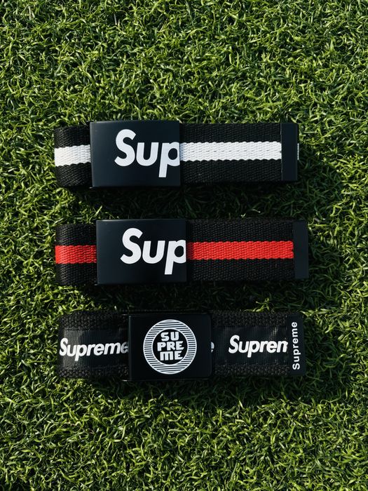 Чоловічий чорний ремінь Supreme Ремень суприм