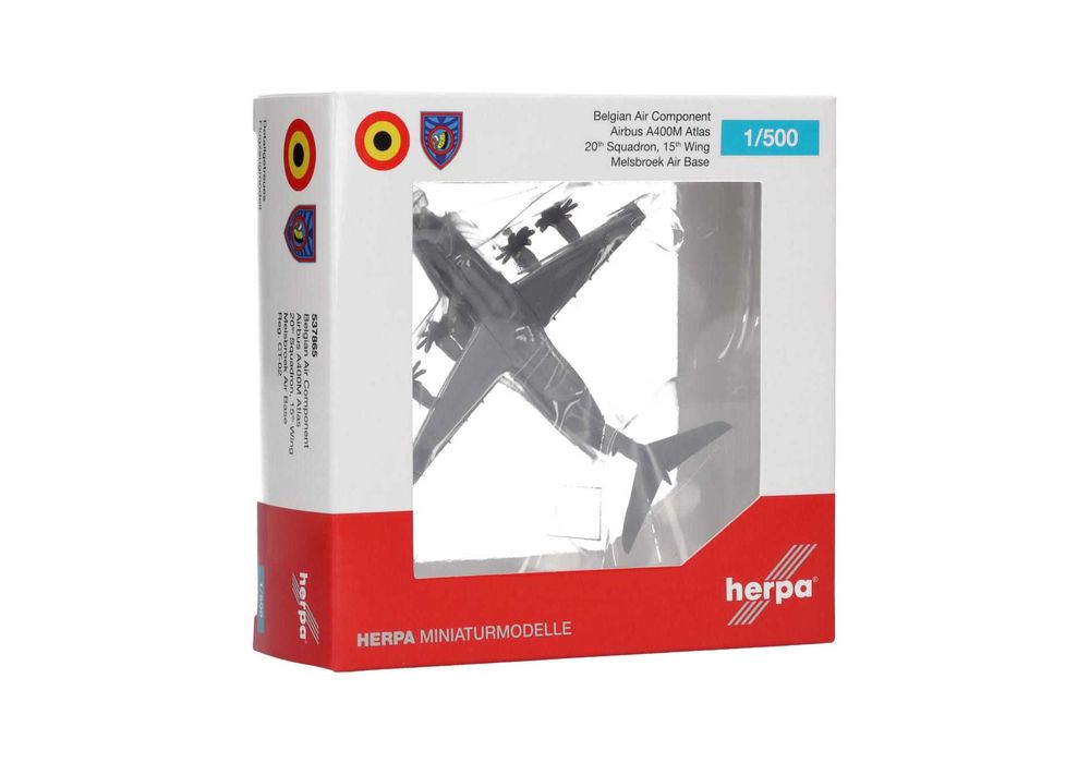 Herpa 537865 Belgian Air Component Airbus A400M Atlas