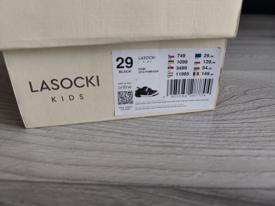Sneakersy skórzane Lasocki rozm 29