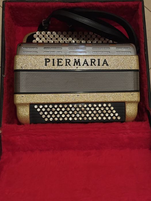 Acordeão Piermaria Cromático – Made in Italy – Excelente Estado
