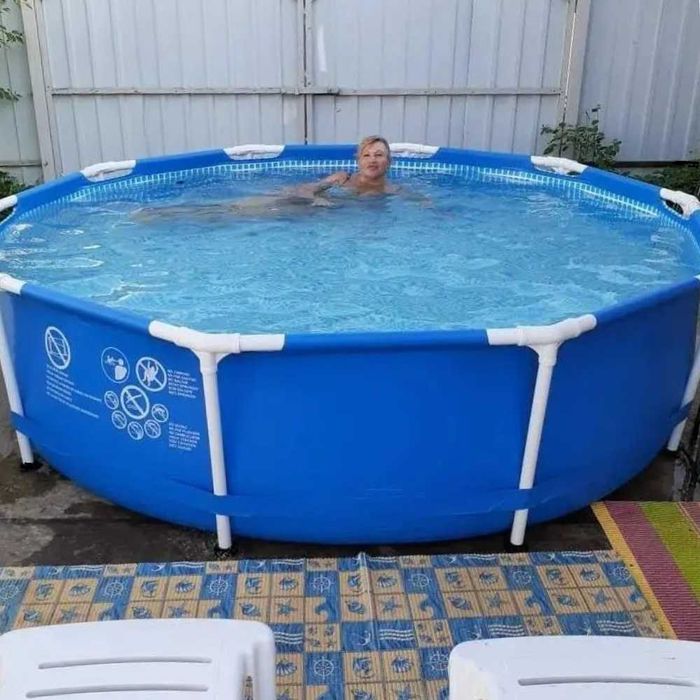 Басейн каркасний круглий для дітей та дорослих 305 x 76см Intex Нові