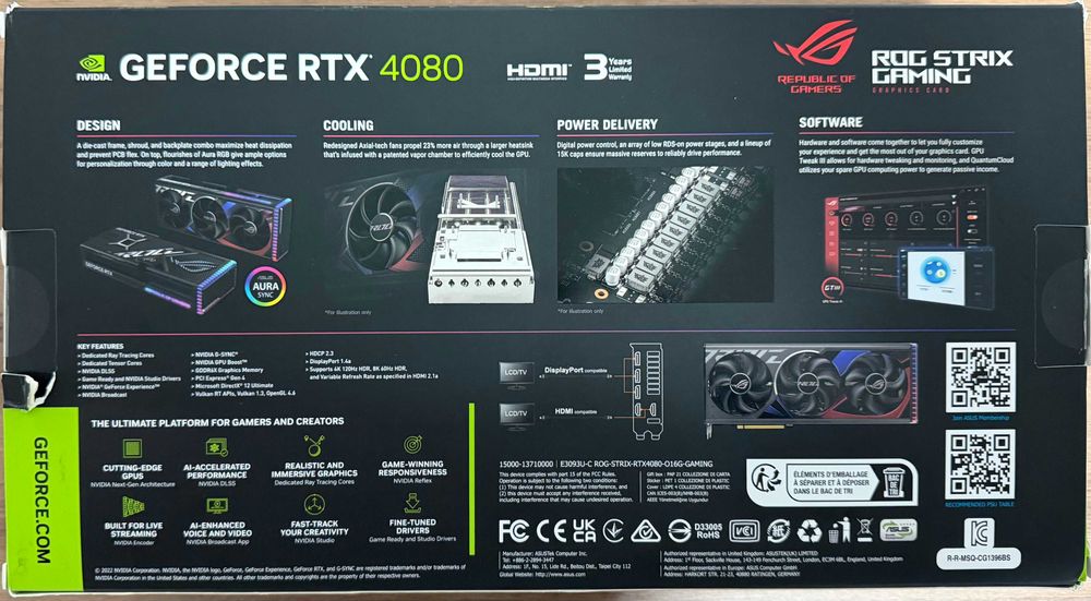 Placa Gráfica Asus ROG Strix RTX 4080 OC