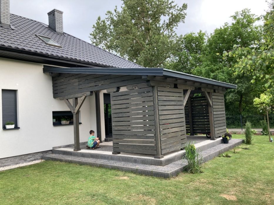 Zadaszenie tarasu poliwęglan 6 x 5 m