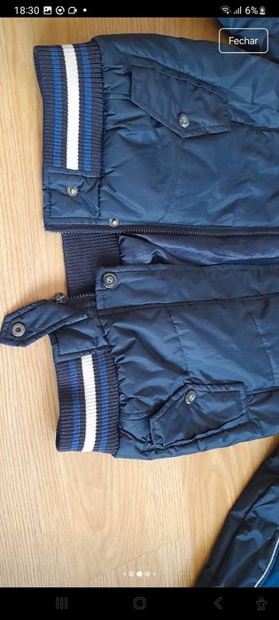 Casaco rapaz azul 11 e 12 anos