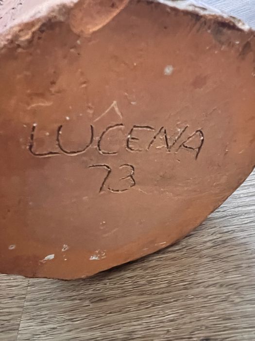 Vaso barro cor teracota.