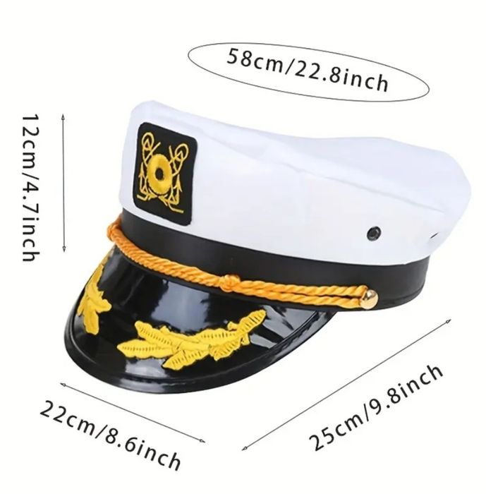 Chapéus de capitão marinheiro