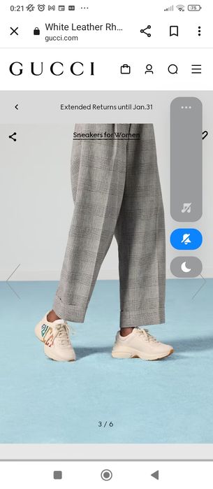 Sapatilhas / Sneakers Gucci Rhython Glitter