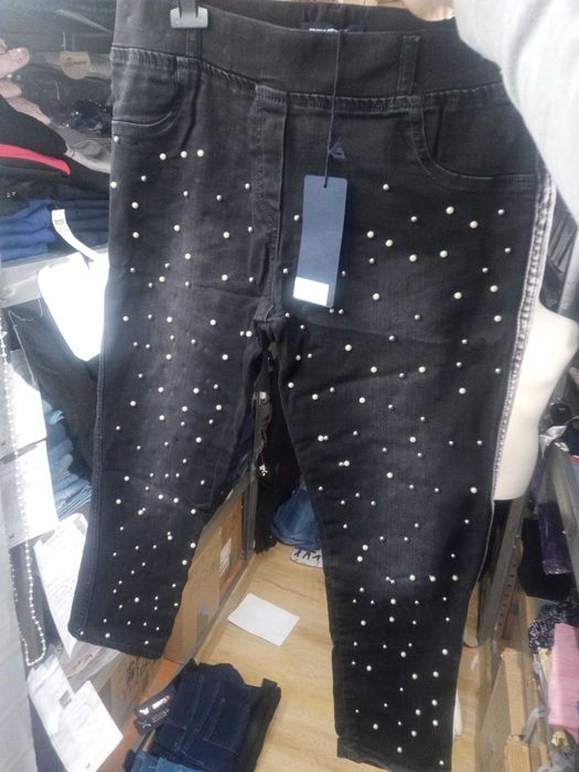 Spodenki 3/4 rybaczki Turcja z perełkami rozmiar 2 xl