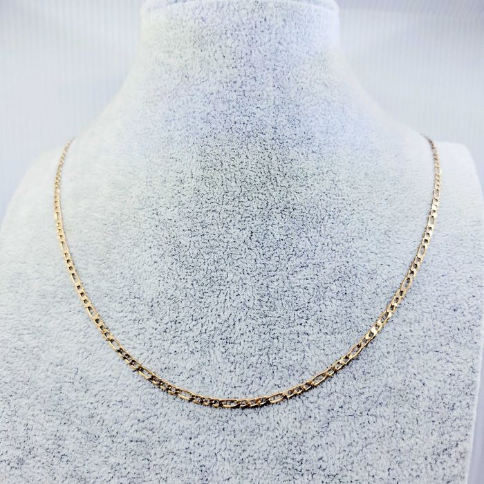 Złoty łańcuszek splot figaro 585 (14k) , długość 56,5cm , 5,66g,2,84mm