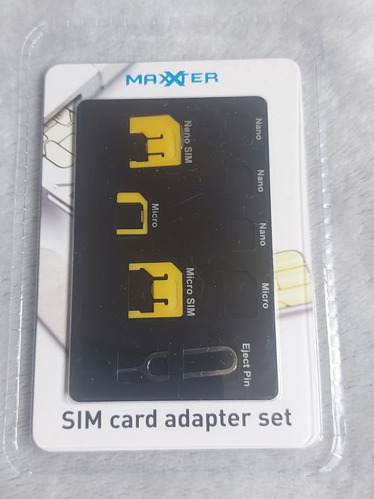 Zestaw adapterów kart sim kluczyk do telefonu