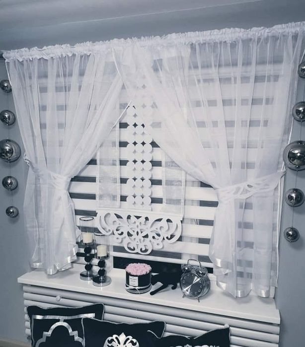 Zestaw firan z panelem