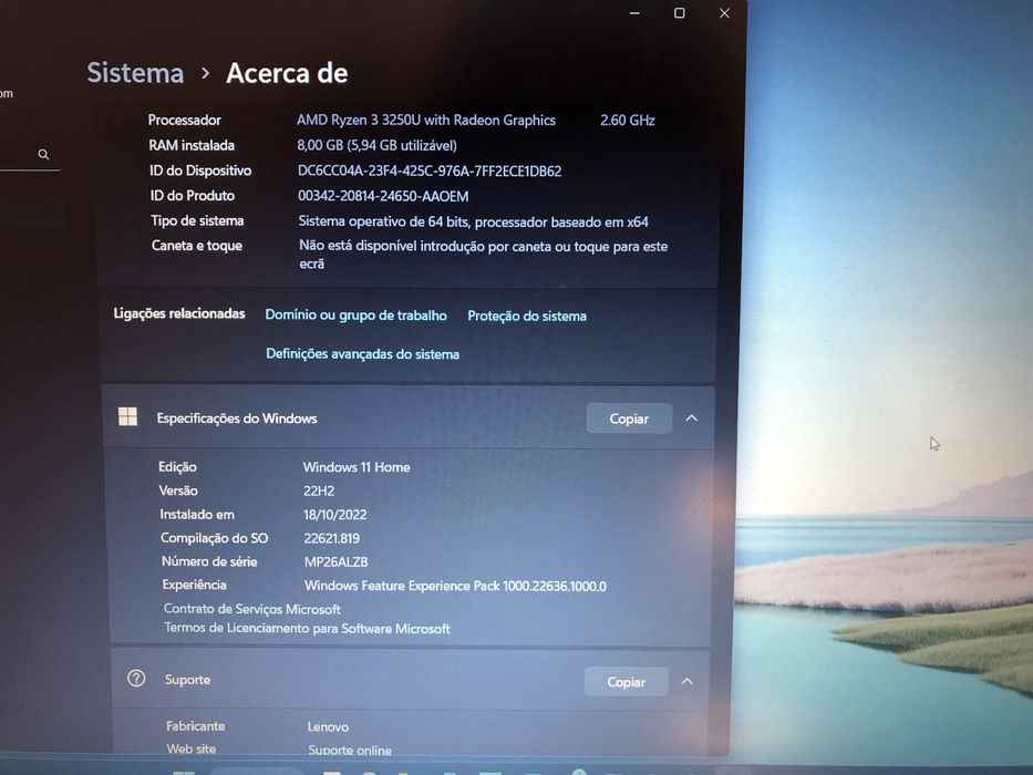 Portatil Lenovo IdeaPad 1 + GARANTIA + RATO