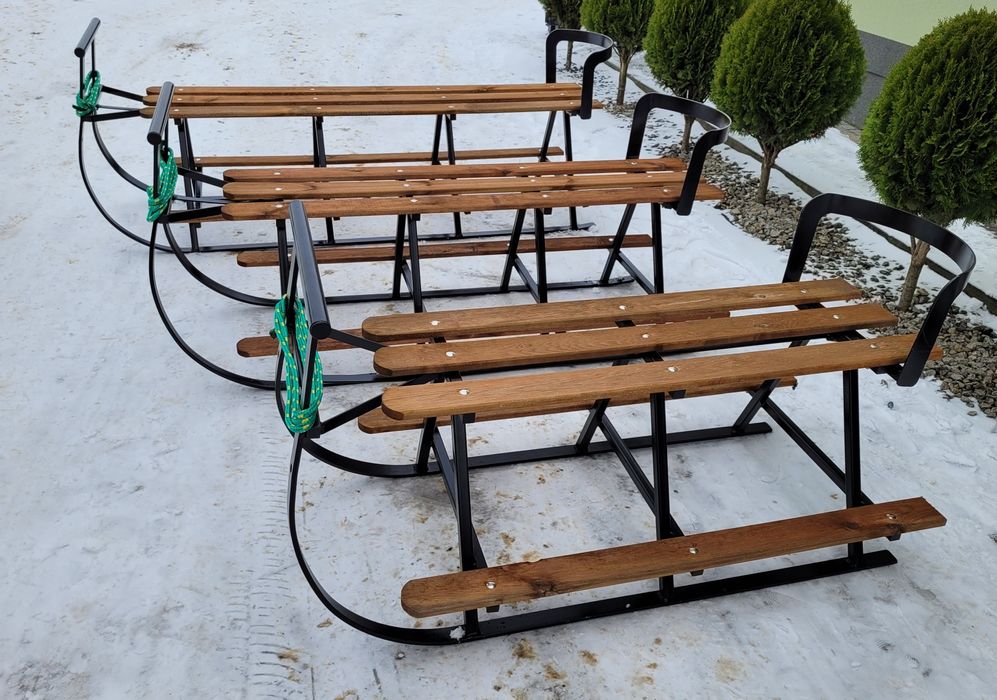 Sanki 120cm, sanki sanie kulig duże masywne