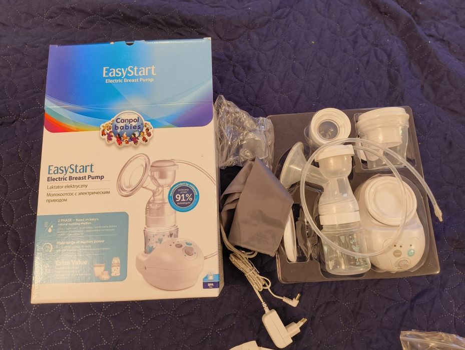 Laktator Canpol EasyStart. Duży zestaw. Mało używany.