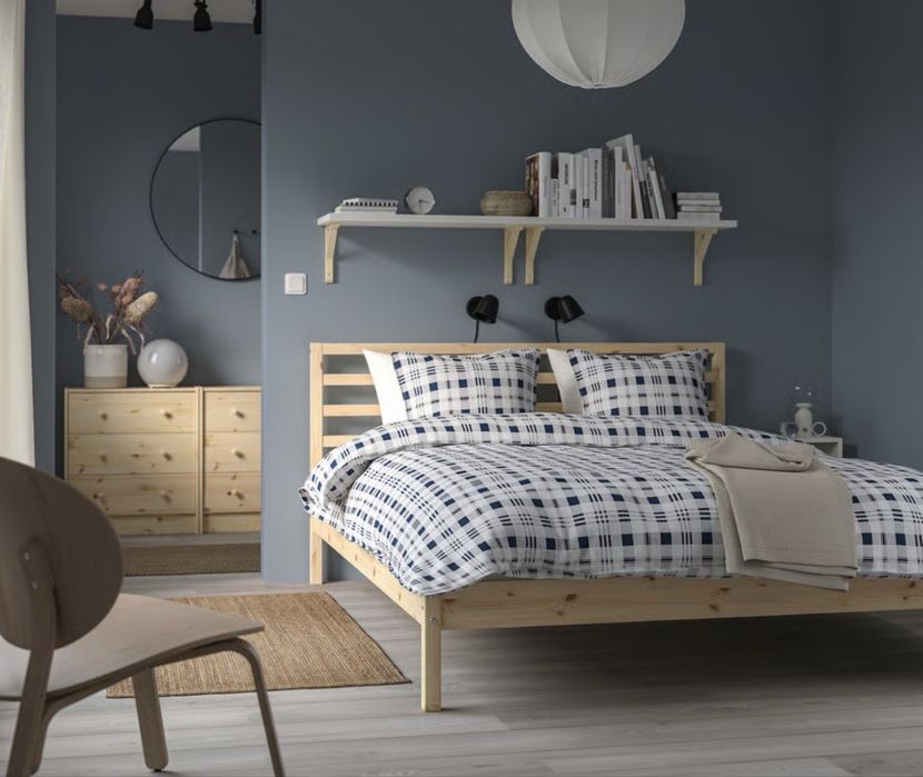 Cama trava + colchao vesteroy ikea