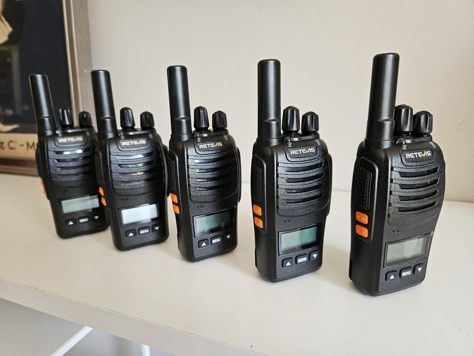 Krótkofalówki Walkie Talkie 5 sztuk z ekranem LCD