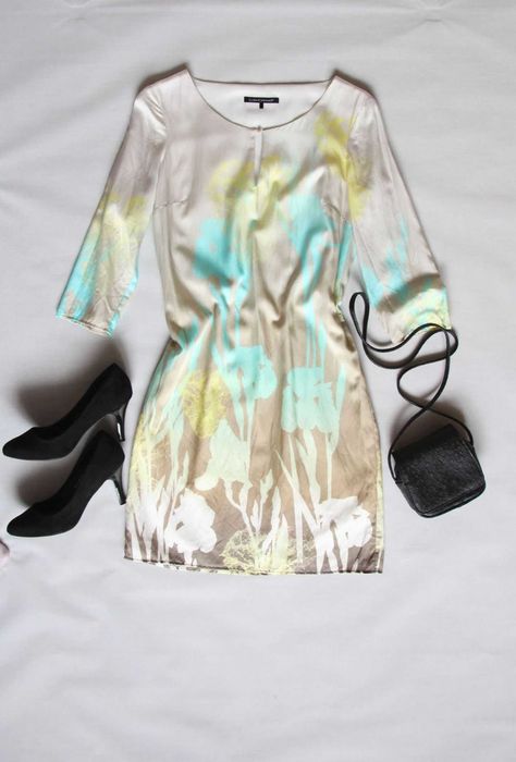 Sukienka Luisa Cerano kwiaty jedwab bawełna roz.S 36