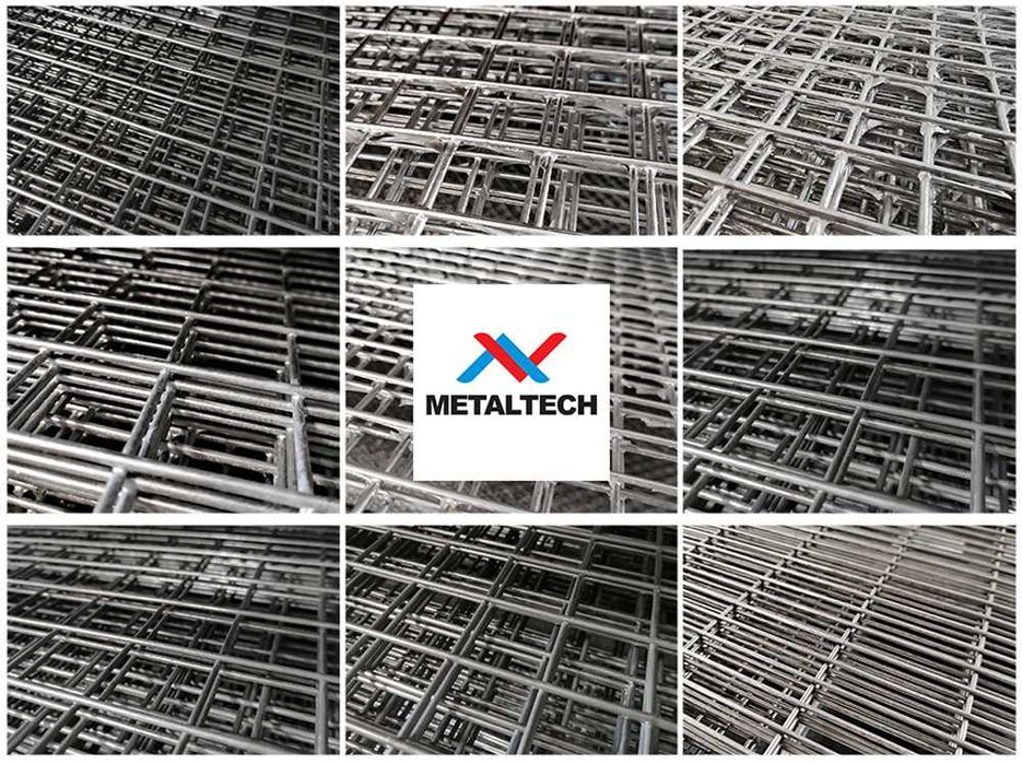 Siatka zgrzewana krata z drutu SZTYWNA SUROWA OCYNK METALTECH Września