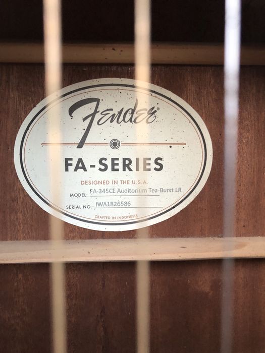 Гітара Електроакустична Fender FA-345CE
