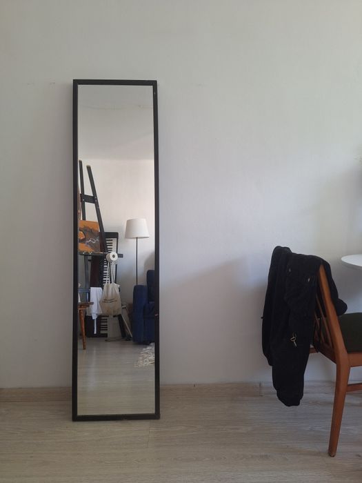 Lustro czarne prostokątne ikea 160x40,5
