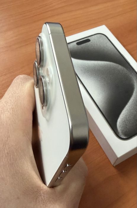 iPhone 15 Pro, White Titanium, 128GB
