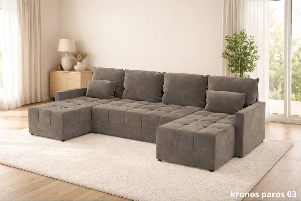 NOWY Narożnik Rogówka DOMINO U z funkcją spania PRODUKT OD PRODUCENTA
