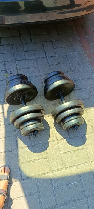 Sprzedam hantle każdy po 20 kg maksymalnie