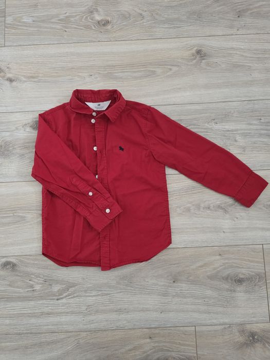 Koszula h&m 110 czerwona