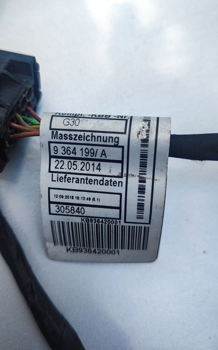 BMW G30 G31 проводка з парктроніками