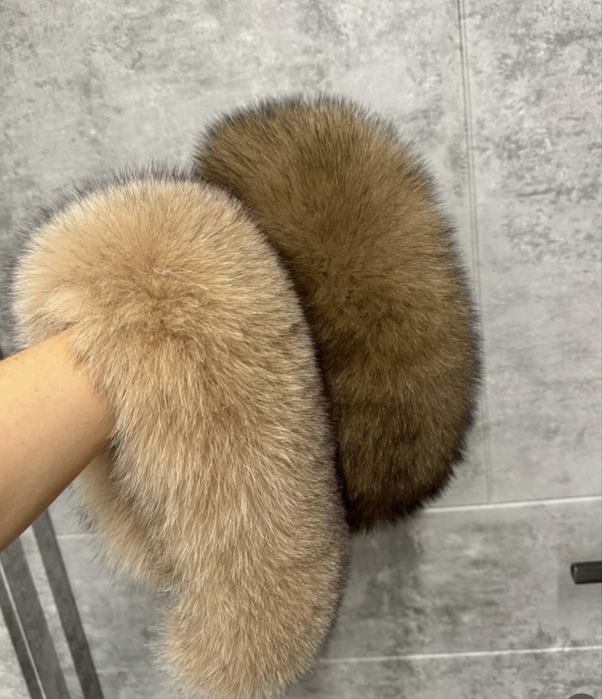 Хутряна повʼязка мехова повязка зимова повʼязка шапка пушиста повʼязка