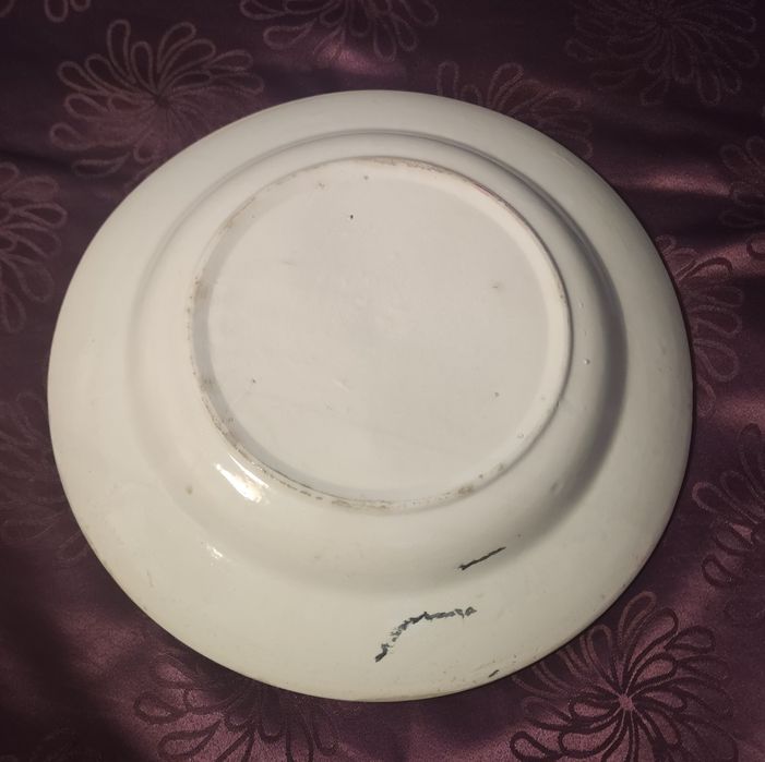 Grande prato de faiança