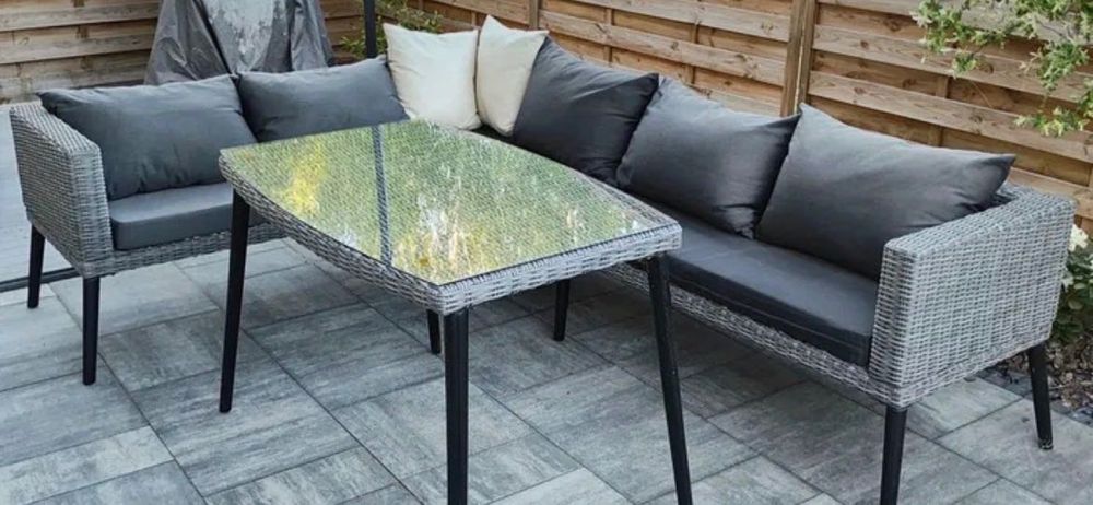 Narożnik ogrodowy technorattan