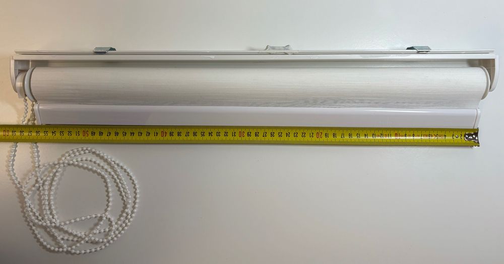 Kit 2 estores de rolo 60/57x190 cm Branco