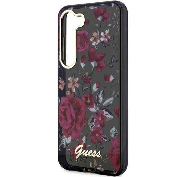 Etui Guess Flower Collection na Samsung Galaxy S23 - zielone